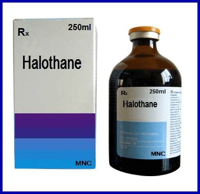 anesthetic halothane